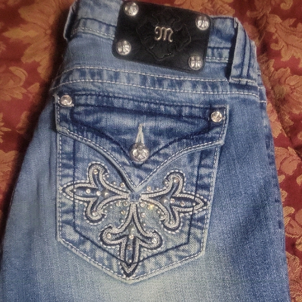 Embellished Blue Jeans
